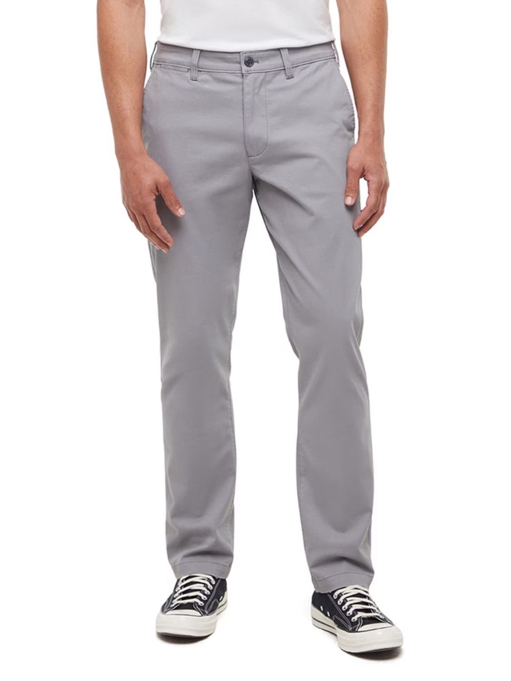 Gap fit Pants Mens Sz 29 x 32 Light Gray khaki stretch dry performance straight